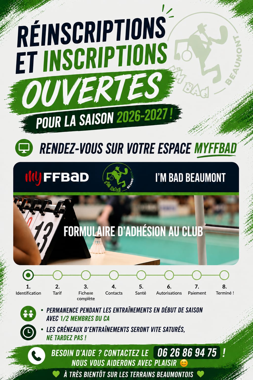 Lire la suite à propos de l’article Les inscriptions pour la saison 2026/2027 sont ouvertes